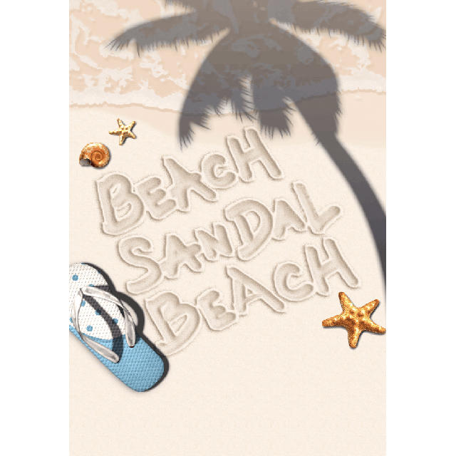 ビーチサンダル・ビーチ